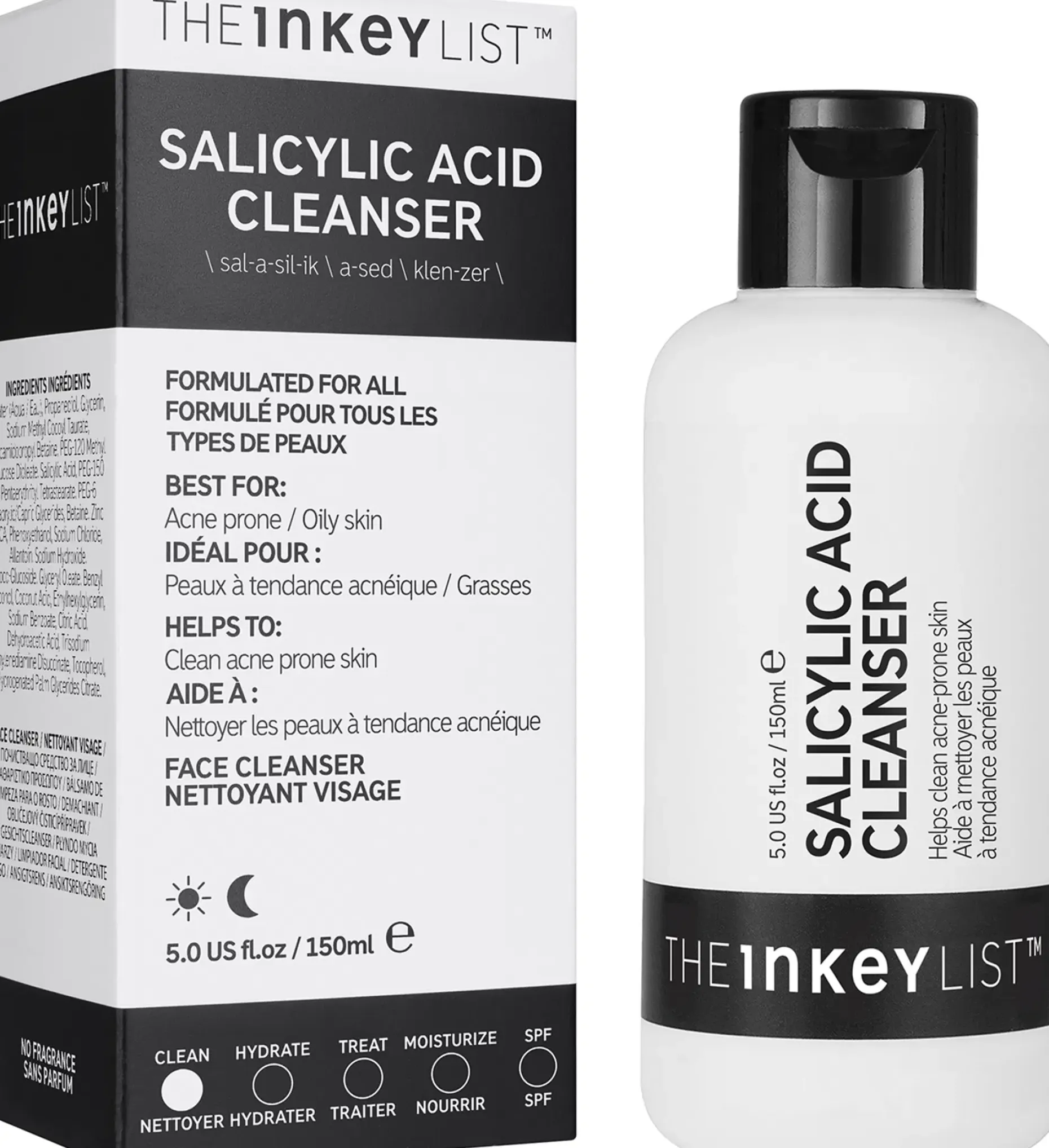 The Inkey List Salicylic Acid Cleanser puhdistusaine 150 ml