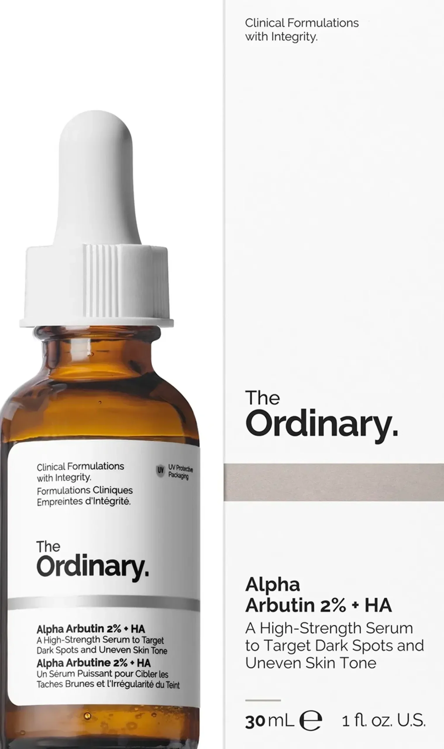 The Ordinary Alpha Arbutin 2% + HA 30 ml seerumi