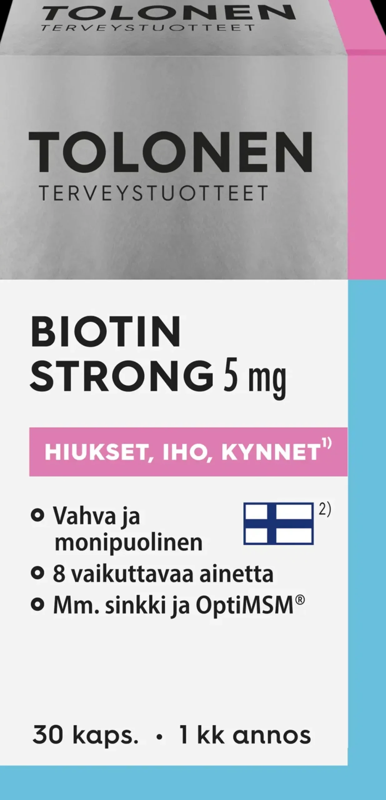 Tolonen Biotin 5 mg Strong 30 kaps.