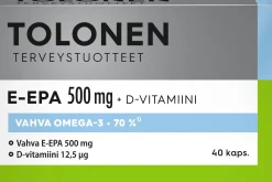 Tolonen E-EPA kalaöljykapseli 500mg 40kaps