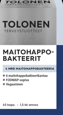 Tolonen Maitohappobakteeri 4 mrd 45 kaps