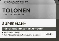 Tolonen Superman+ 60tabl