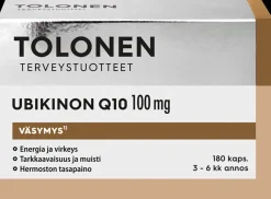 Tolonen Ubikinon Q10 100mg +B-vitamiinit 180kaps