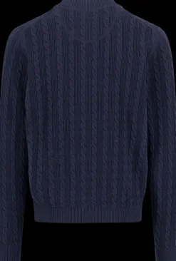Tommy Hilfiger Fisherman rib zip mock