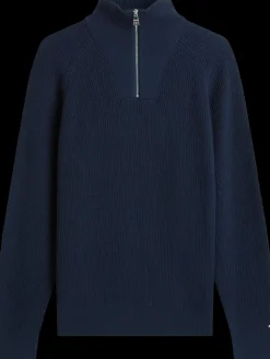 Tommy Hilfiger Fisherman rib zip mock