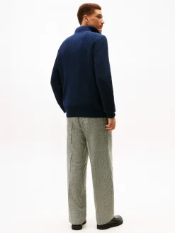 Tommy Hilfiger Fisherman rib zip mock