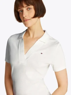 Tommy Hilfiger Slim open nk polo mekko
