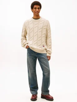 Tommy Jeans Tjm reg chunky cable knt swt neule