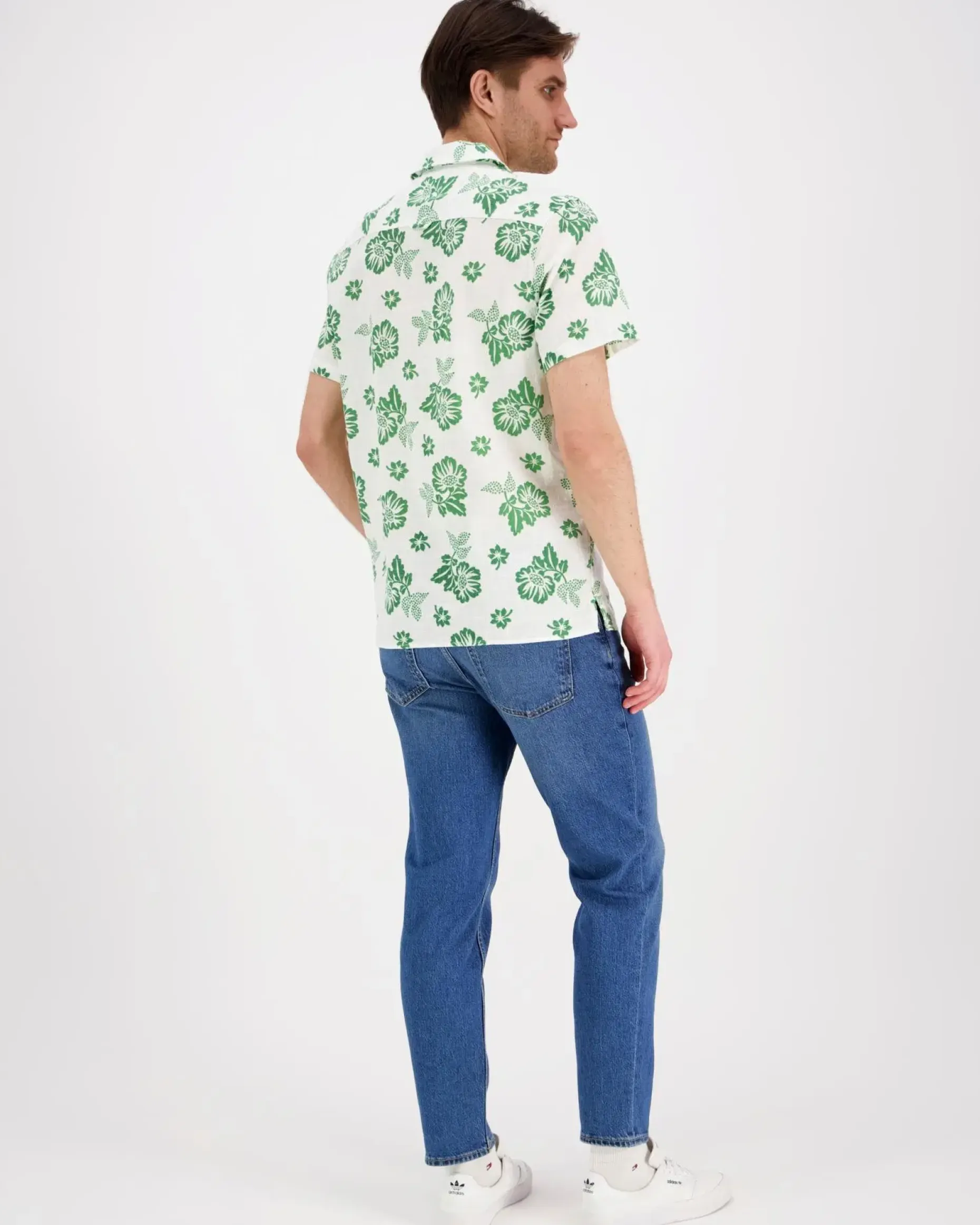 Tommy Jeans TJM reg slub aop ss shirt ext kauluspaita