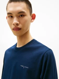 Tommy Jeans Tjm slim chest linear ls tee ext t-paita