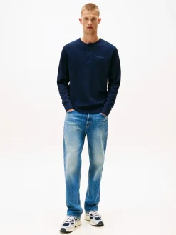 Tommy Jeans Tjm slim waffle script henley t-paita