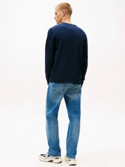 Tommy Jeans Tjm slim waffle script henley t-paita