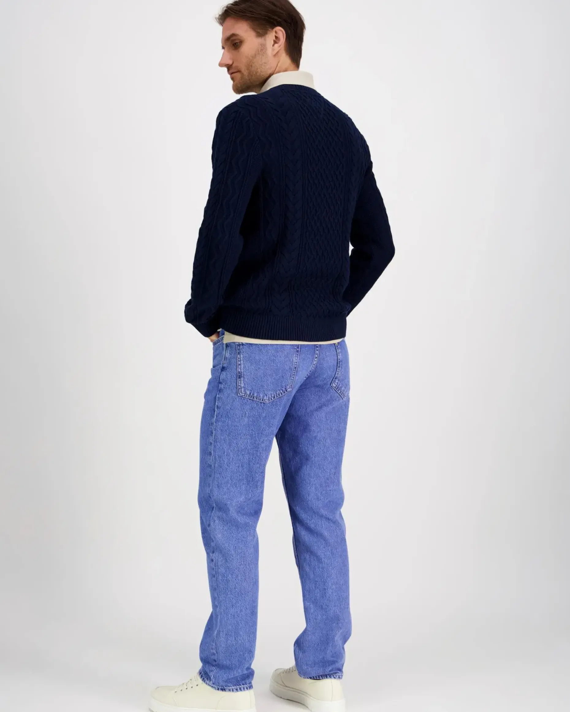 Tommy Jeans Tjm slm badge cable knit neule