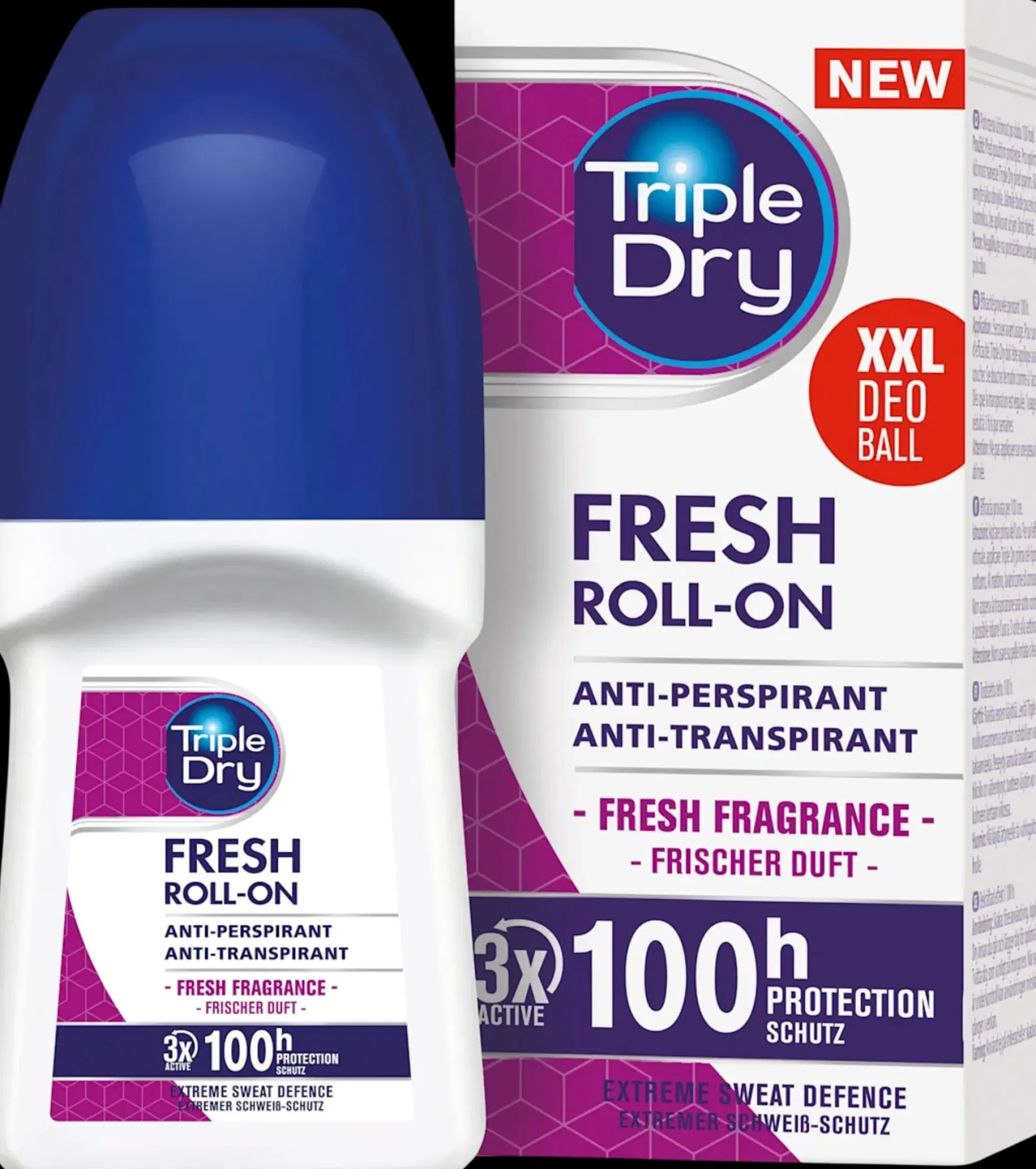 Triple Dry Fresh roll-on antiperspirantti 100h 50 ml