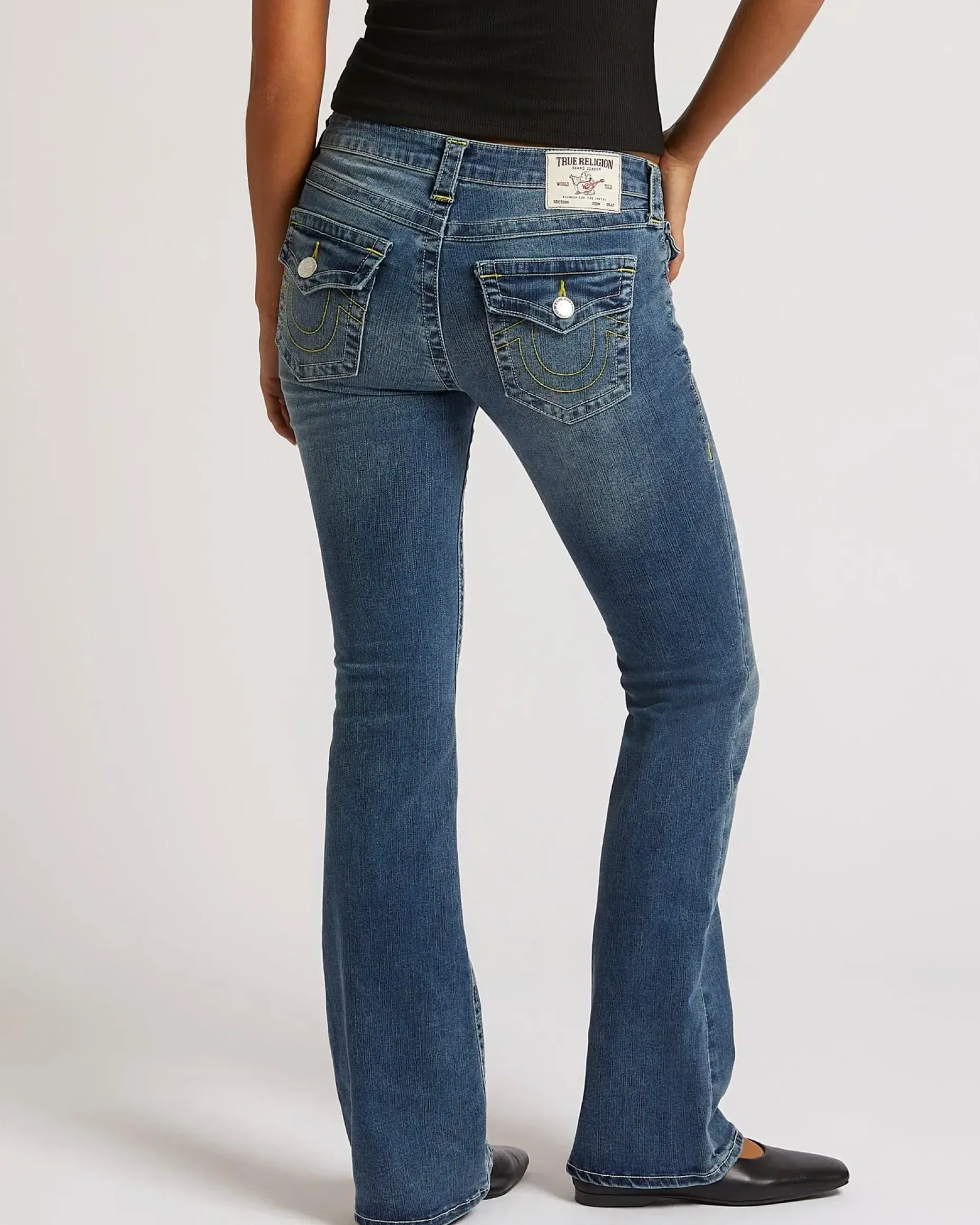True religion Becca mid rise bootcut flap farkut