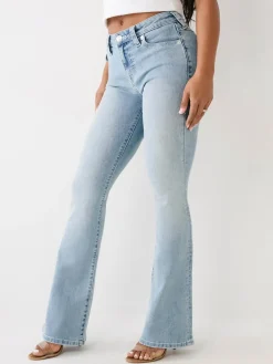 True Religion BECCA MID RISE BOOT CUT FLAP
