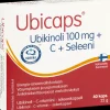 Ubicaps Ubikinoli 100 mg + C + Seleeni Ubikinoli - C-vitamiini - seleenikapseli 40 kaps