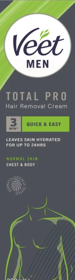 Veet Men Total Pro Normaali-iho Ihokarvanpoistovoide 200ml