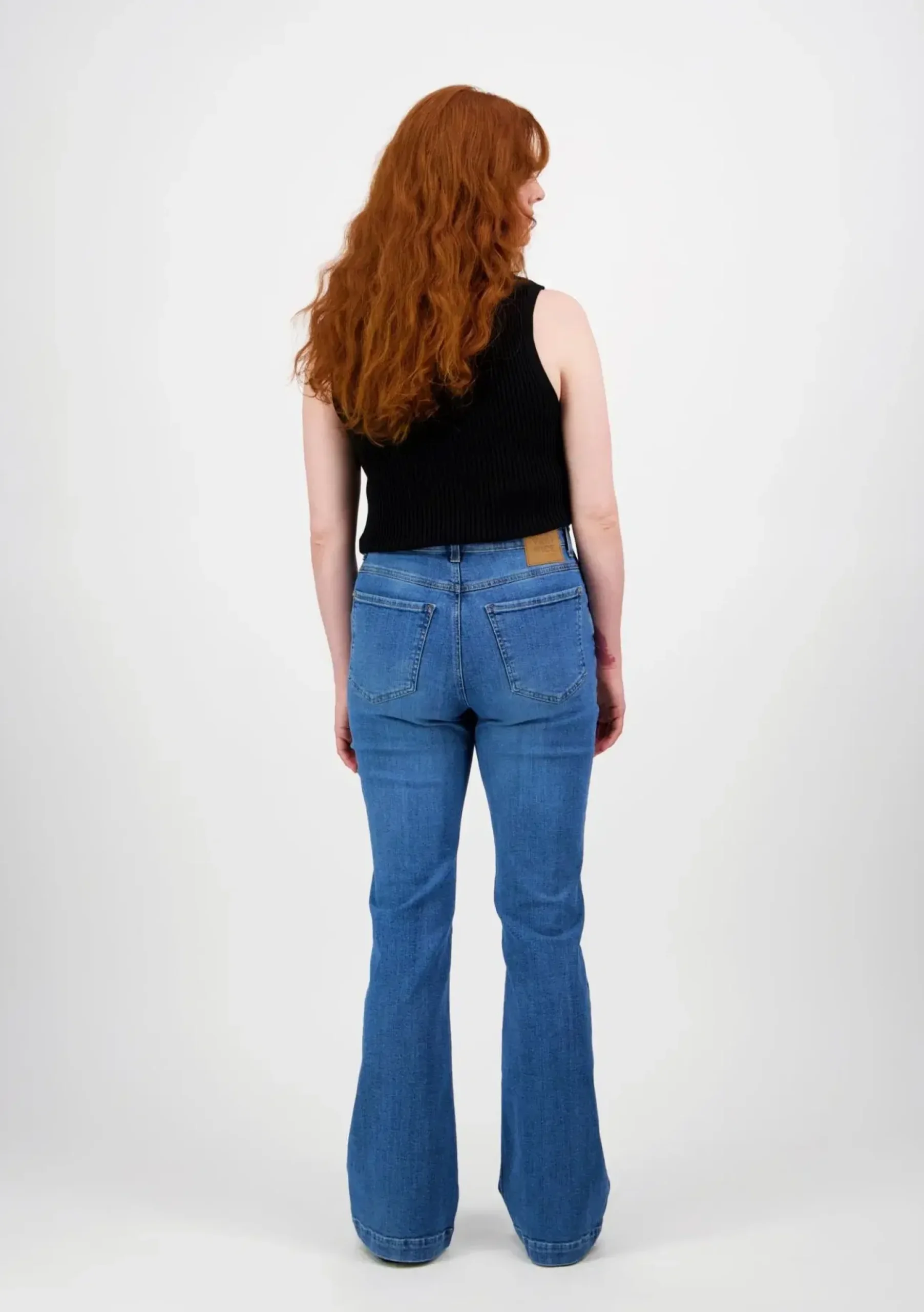 Very Nice CARAMEL FLARE 2233 siniset Curvy fit -farkut