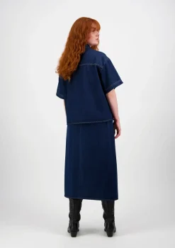 Very Nice EMMY 2437 tummansininen Relaxed fit -farkkupaita