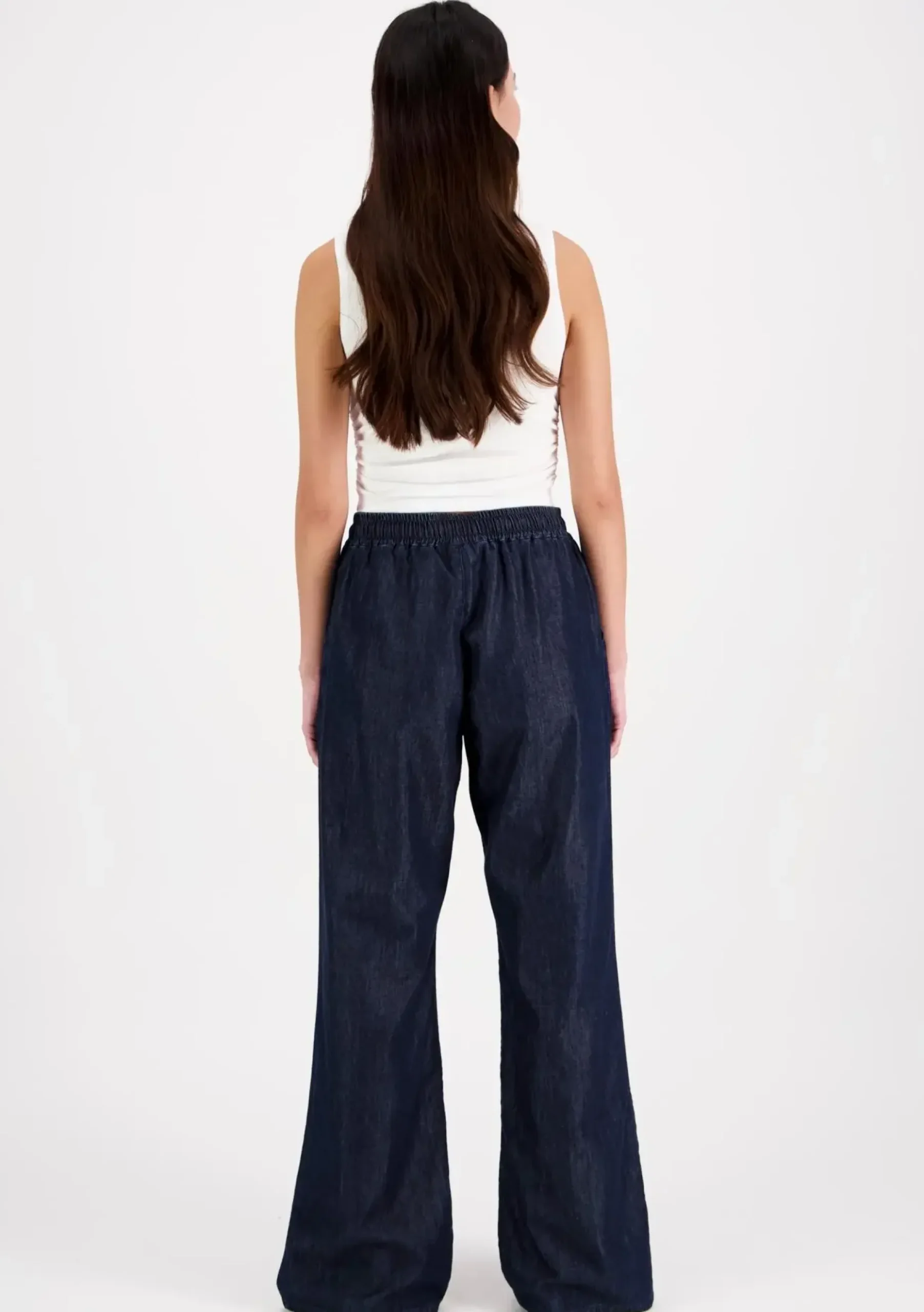 Very Nice JADE 1348 tummansiniset denim-kankaiset housut