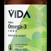 Vida kalaöljyvalmiste Vahva Omega-3 + A- ja E- vitamiinit, 100 kaps/72 g