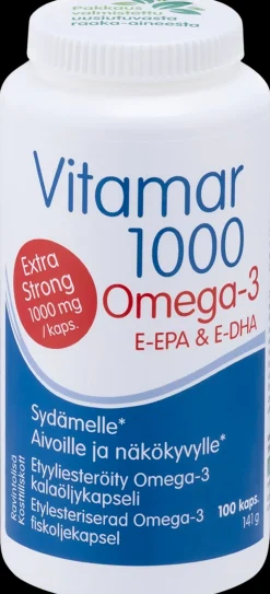 Vitamar 1000 etyyliesteröity Omega-3-kapseli 100 kaps