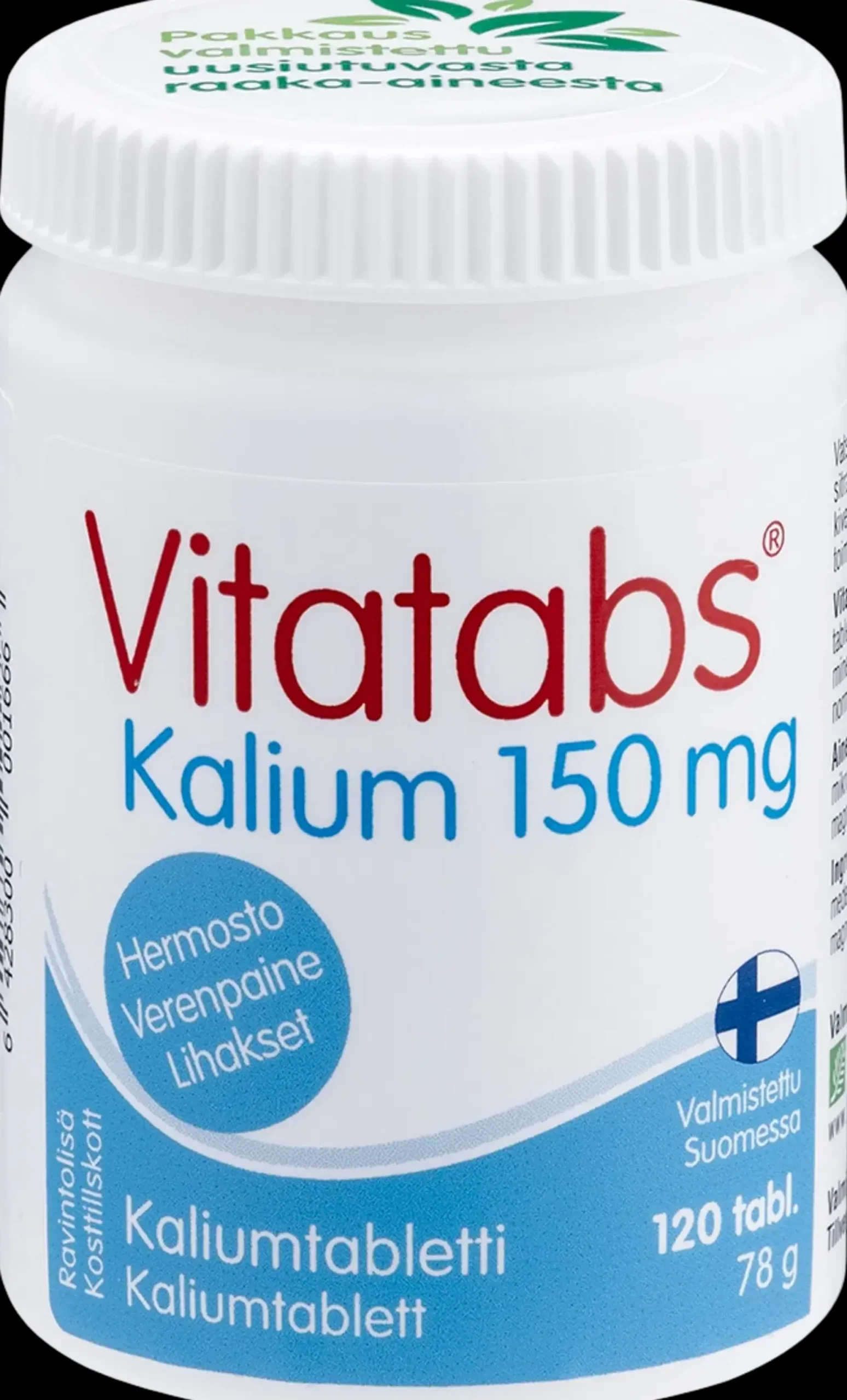 Vitatabs Kalium kaliumtabletti 120 tabl