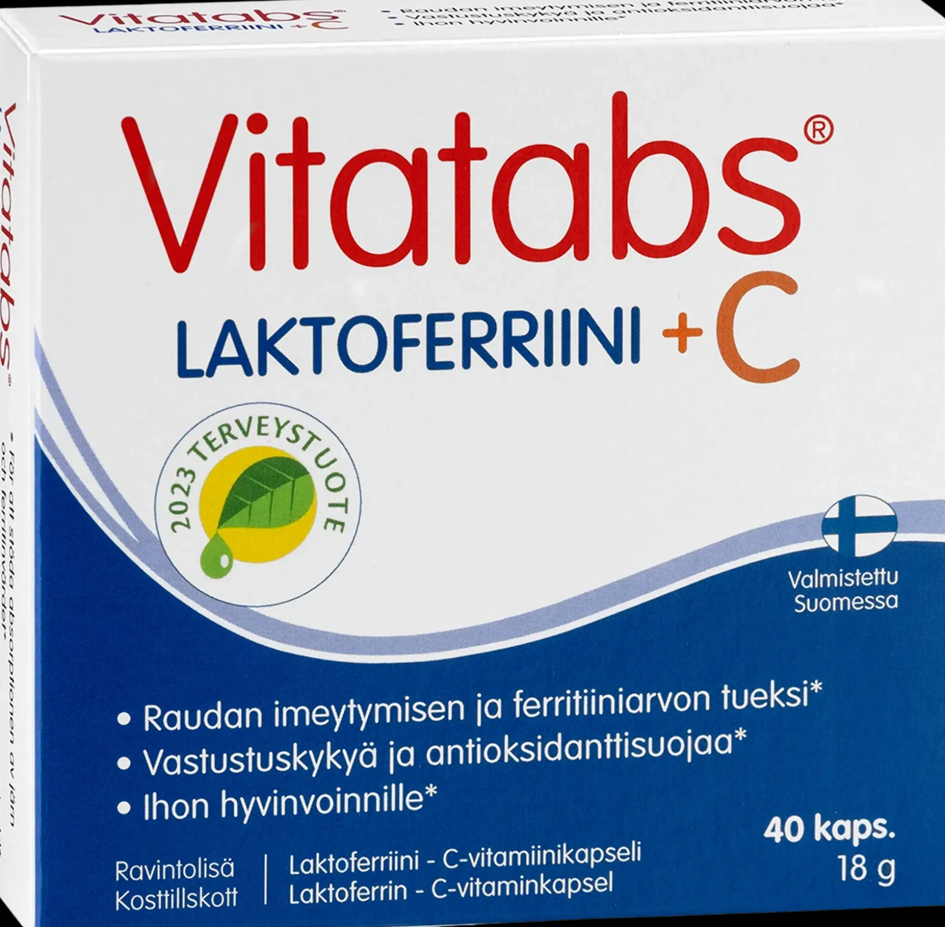 Vitatabs Laktoferriini + C Laktoferriinikapseli 40 kaps