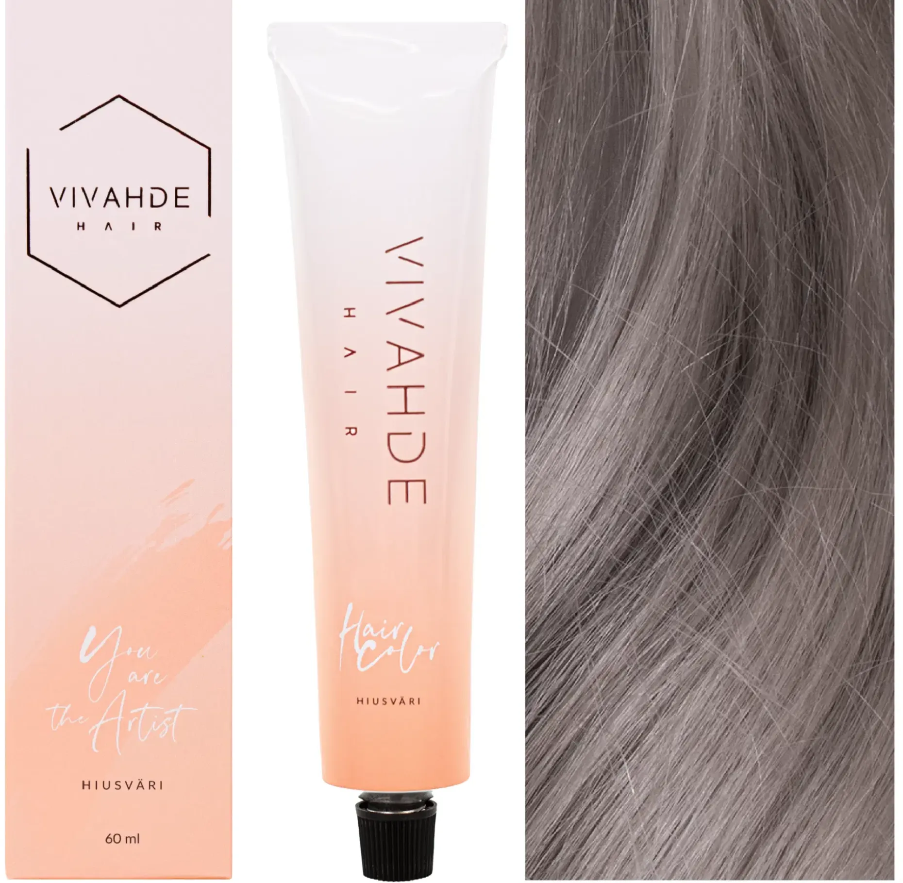 Vivahde Hair 9 GrA Harmaa Tuhka hiusväri 60 ml