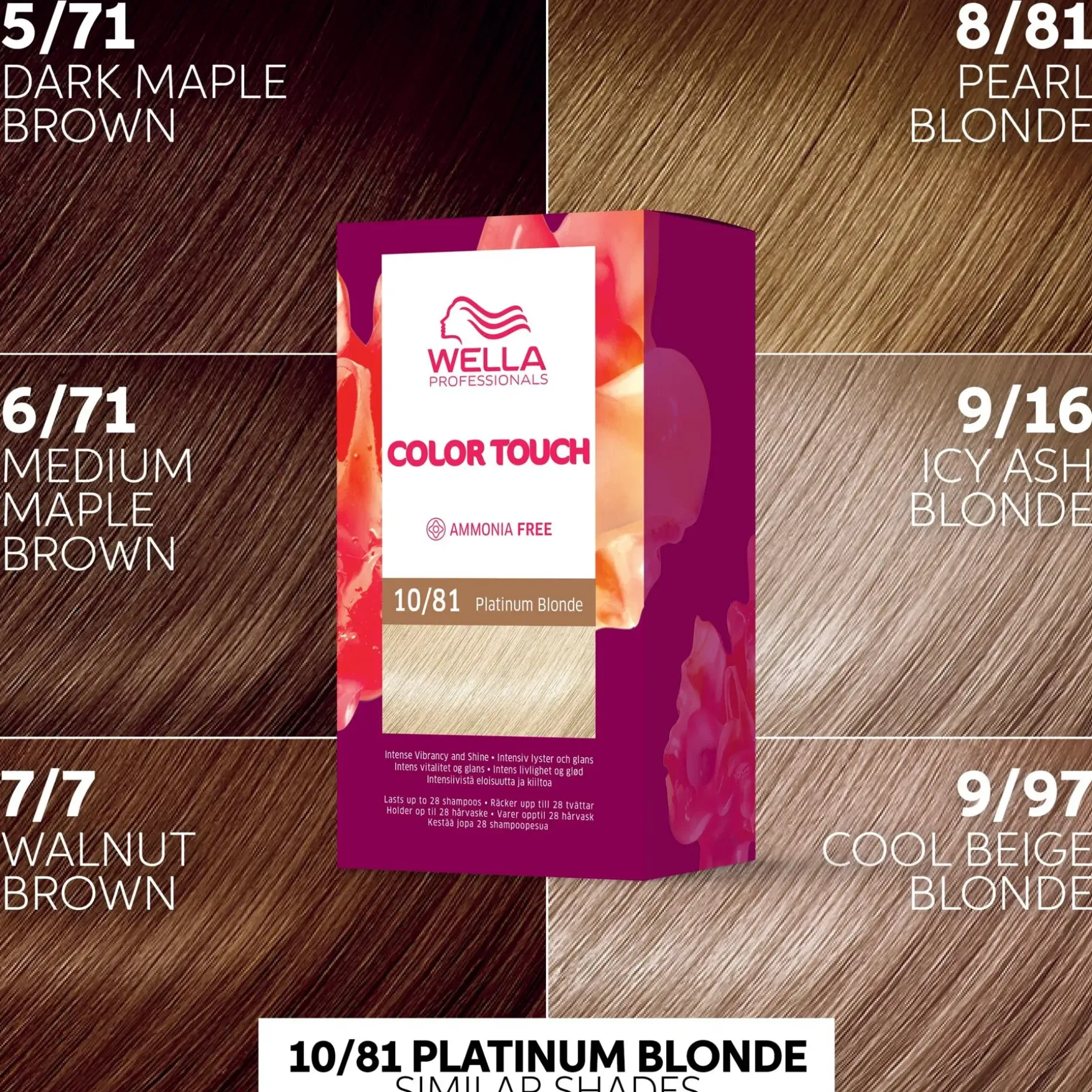Wella Professionals Color Touch Rich Natural Platinum Blonde 10/81 kotiväri 130 ml