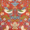 William Morris Strawberry Thief punainen lautasliina 20kpl/24cm