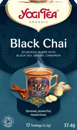 Yogi Tea Luomu Black Chai Maustettu mustatee Ayurvedinen 17x2,2g