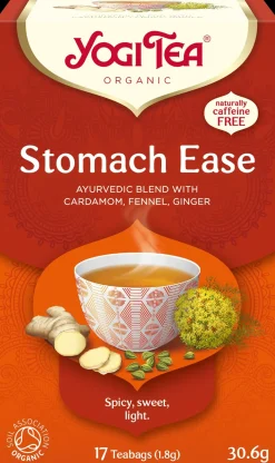 Yogi Tea Luomu Stomach Ease Yrtti-maustetee Ayurvedinen 17x1,8g