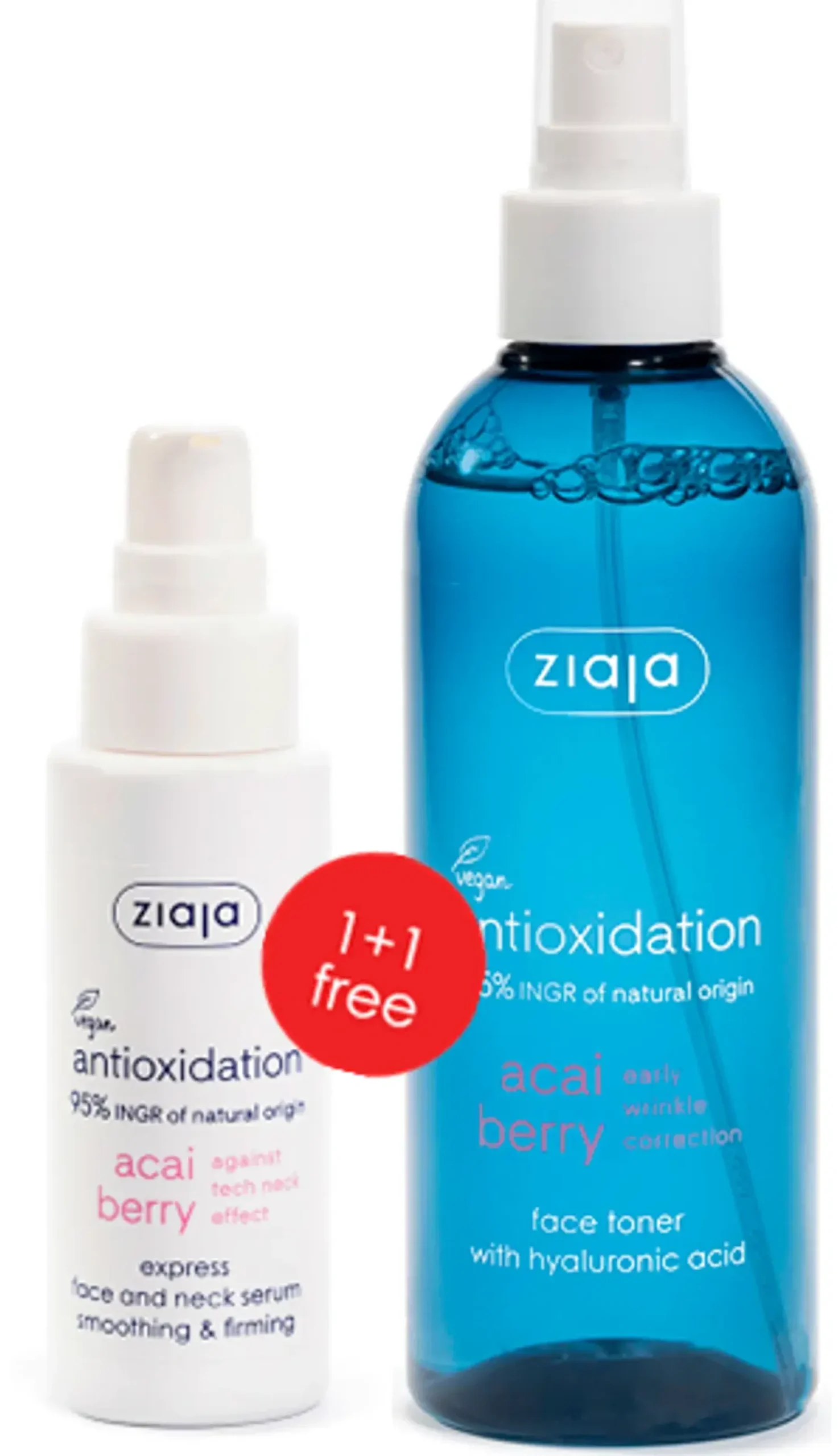 Ziaja acai berry seerumi 50 ml + kasvovesisuihke 200 ml