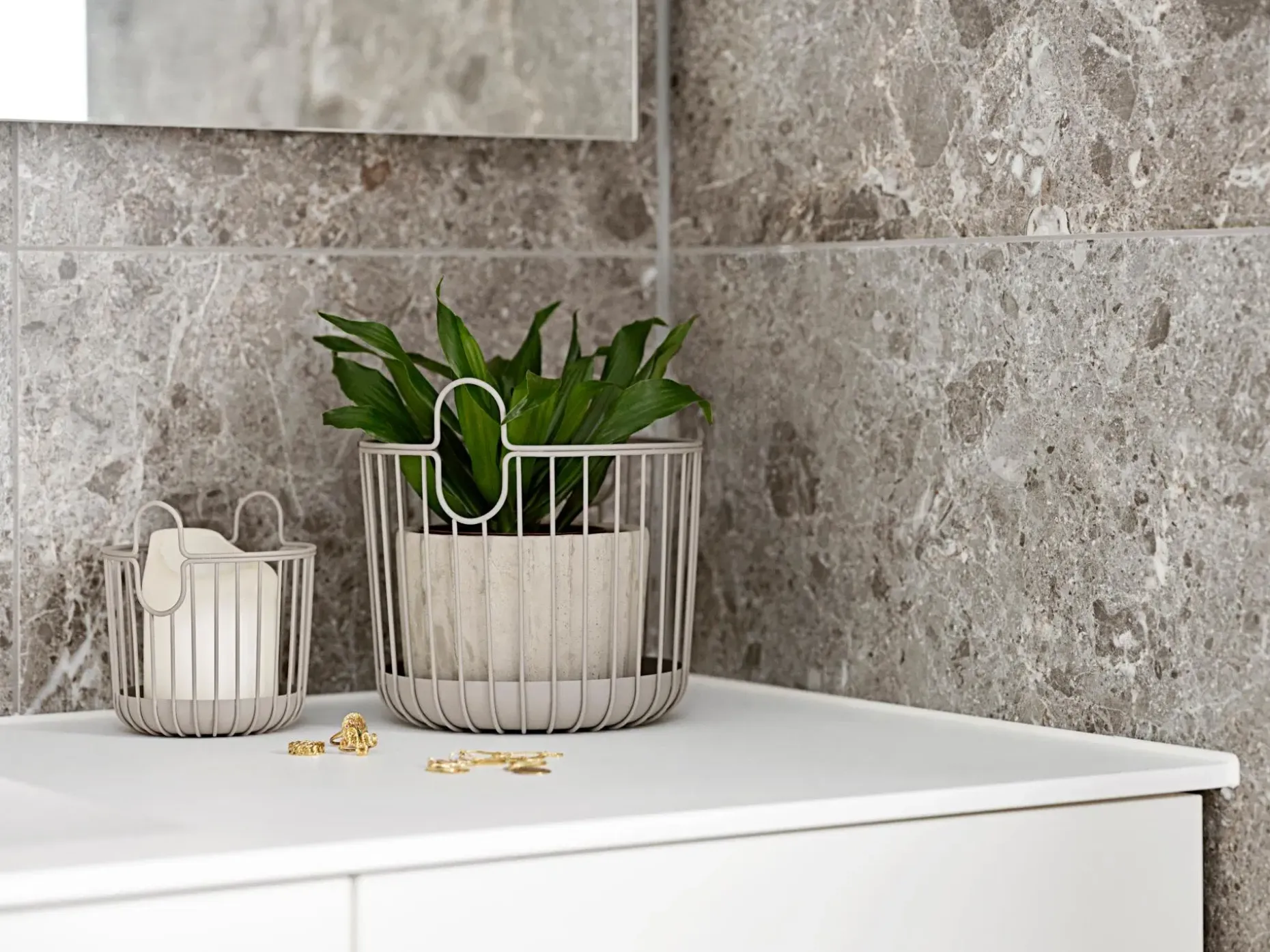 Zone Denmark Inu sisustuskori 20x20cm taupe